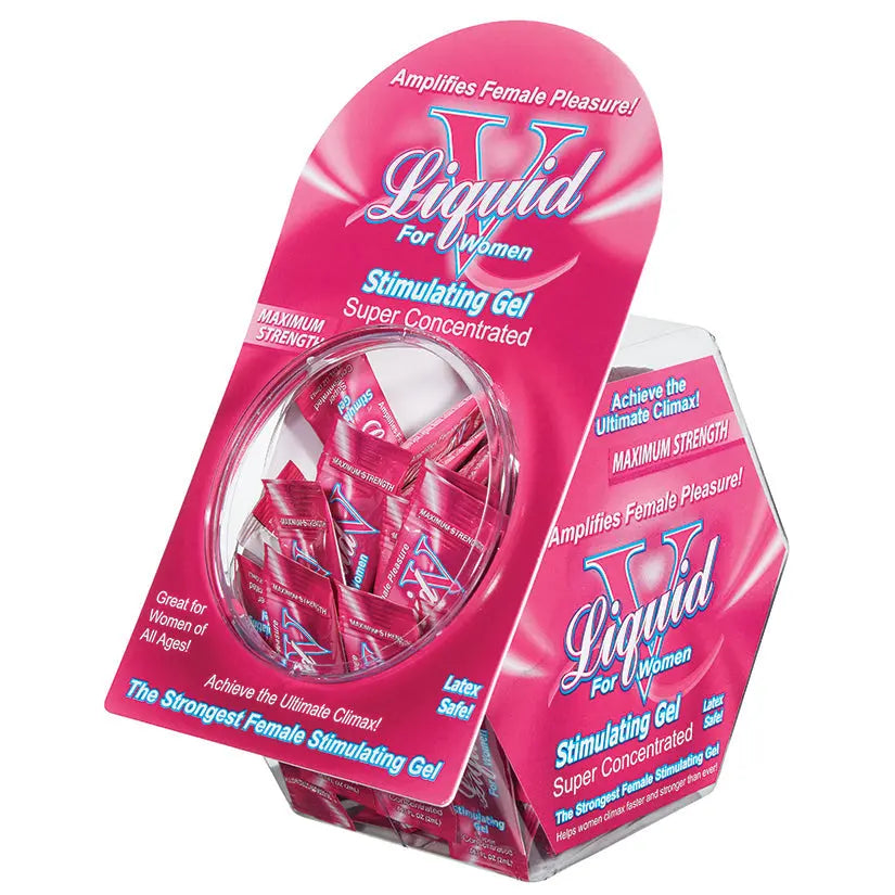 Liquid V For Women Stimulating Gel Foil Display of 50 My Store