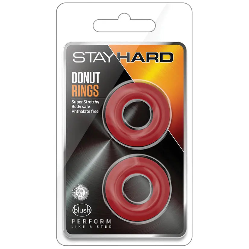 Stay Hard Donut Rings-Red My Store