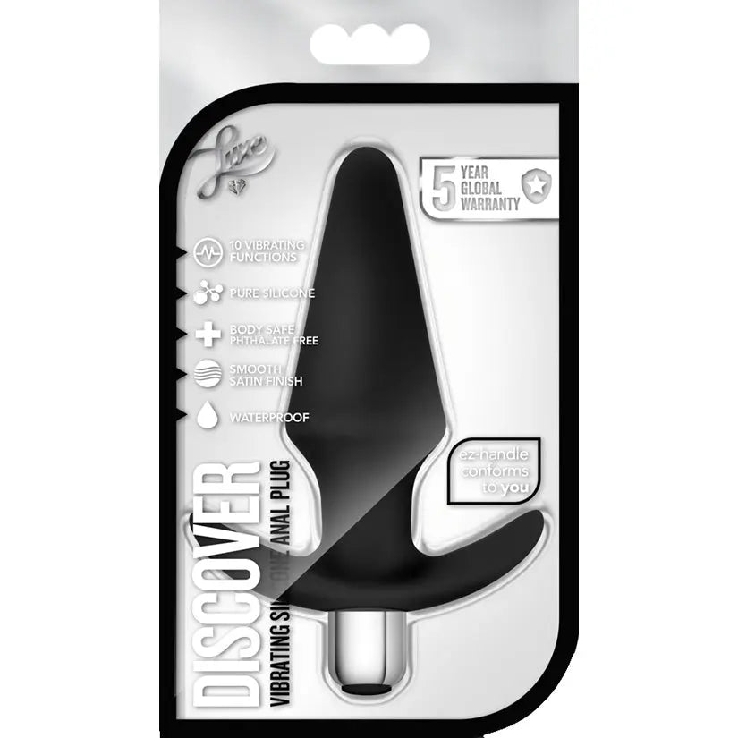 Luxe Discover Anal Plug-Black My Store