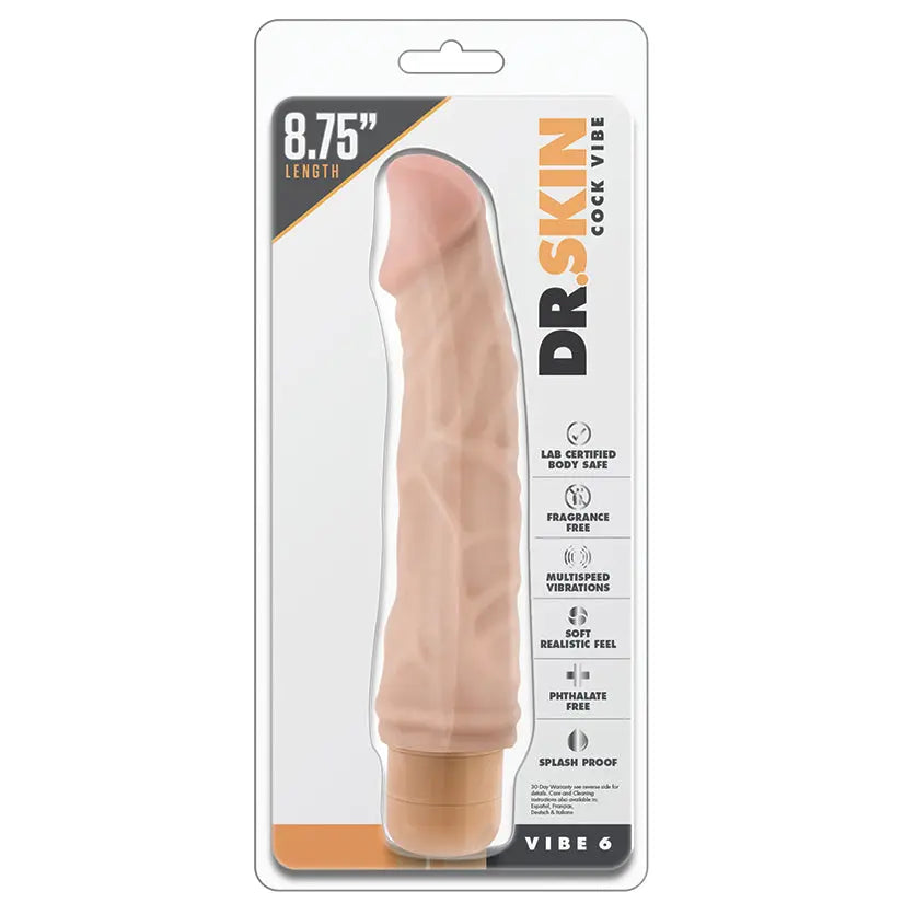 Dr. Skin Cock Vibe 6-Vanilla 8.5 My Store