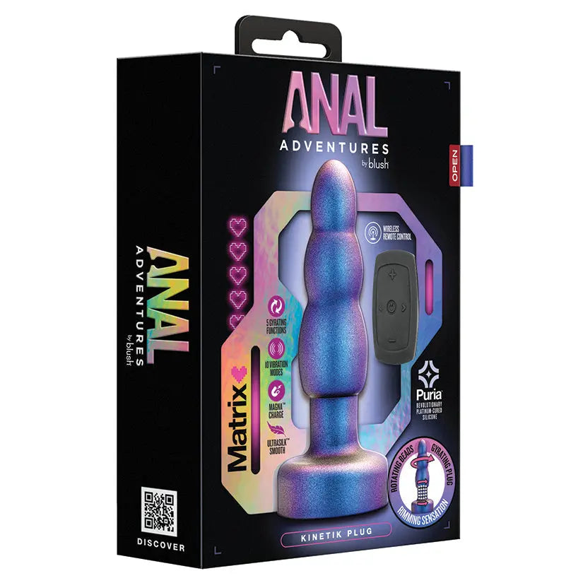 Anal Adventures Matrix Kinetik Plug-Space Age Blue My Store