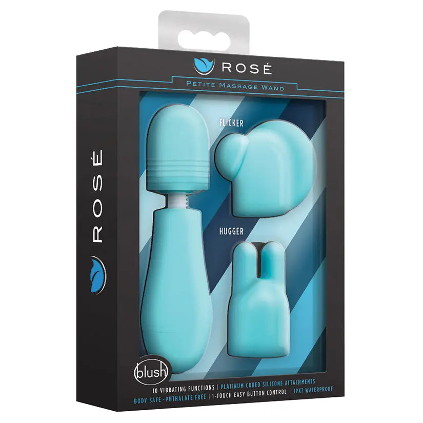 Rose Petite Massage Wand-Blue My Store