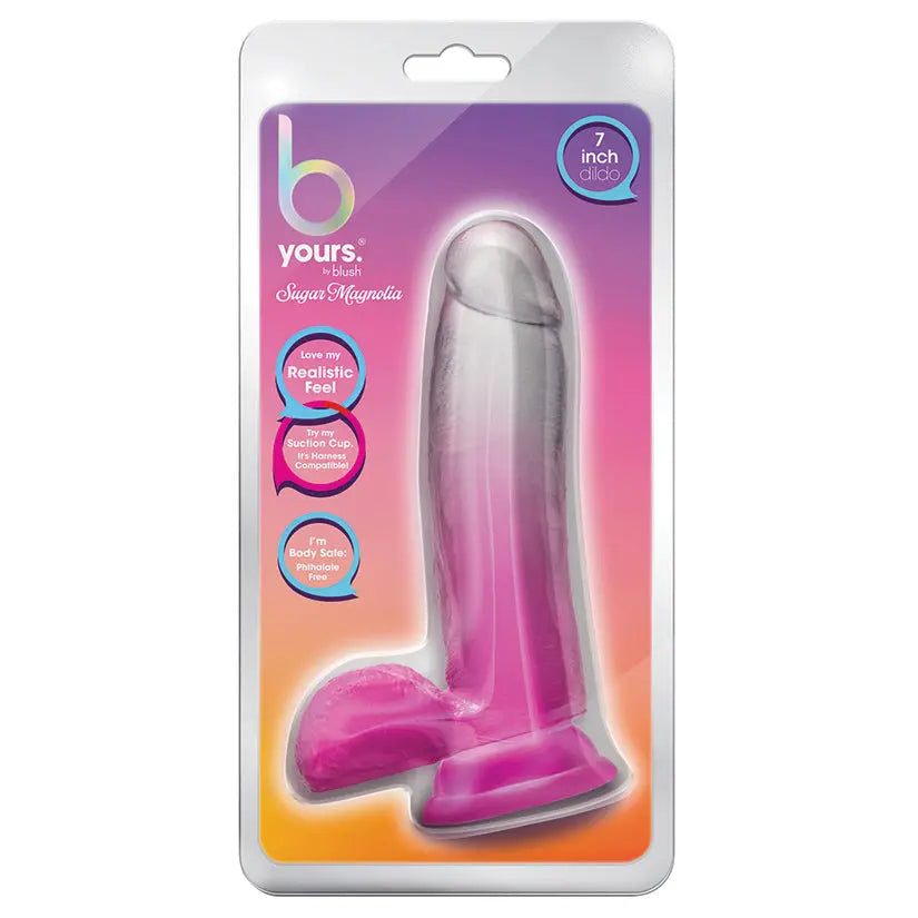 B Yours Sugar Magnolia Dildo-Fuchsia 7 My Store