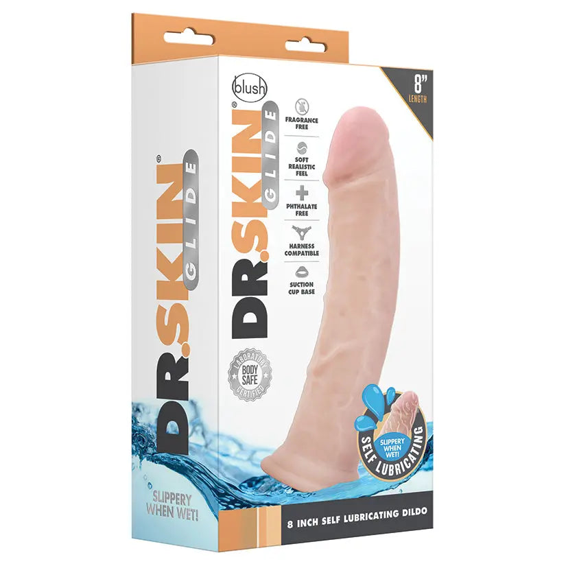 Dr. Skin Glide Self Lubricating Dildo-Vanilla 8 My Store