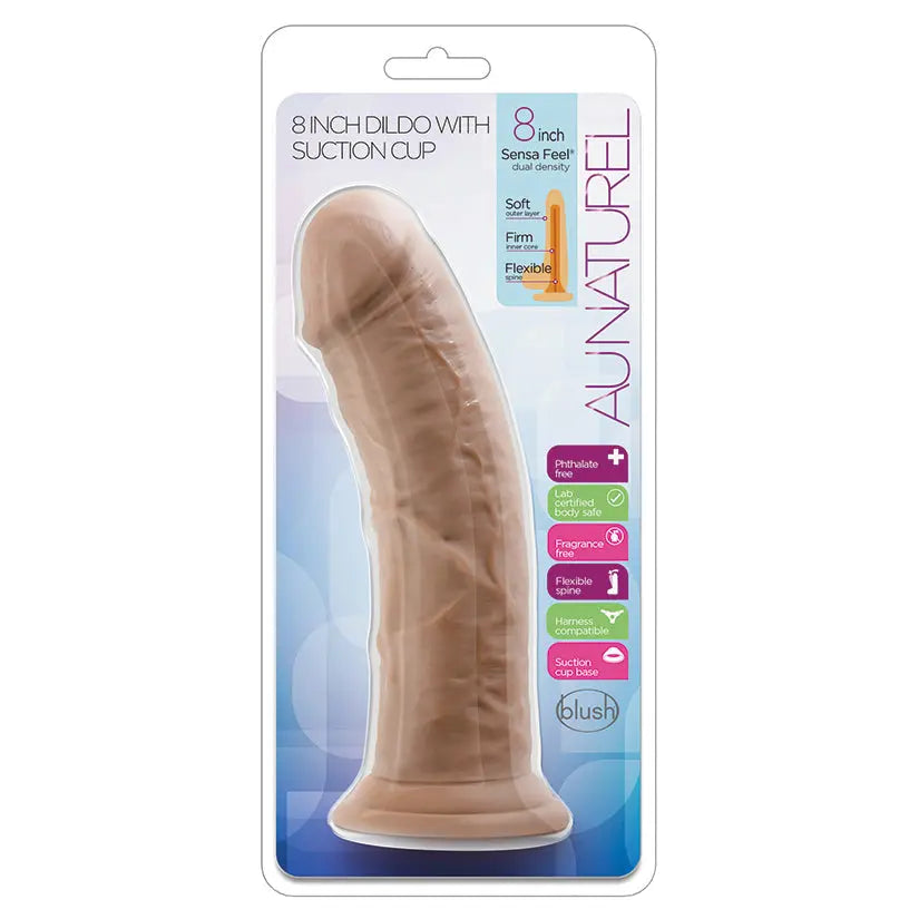 Au Naturel Dildo With Suction Cup-Mocha 8 My Store