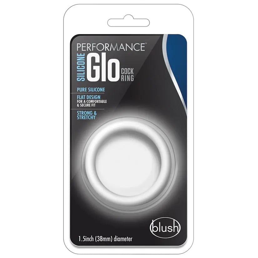 Performance Silicone Glo Cock Ring-White Glow My Store