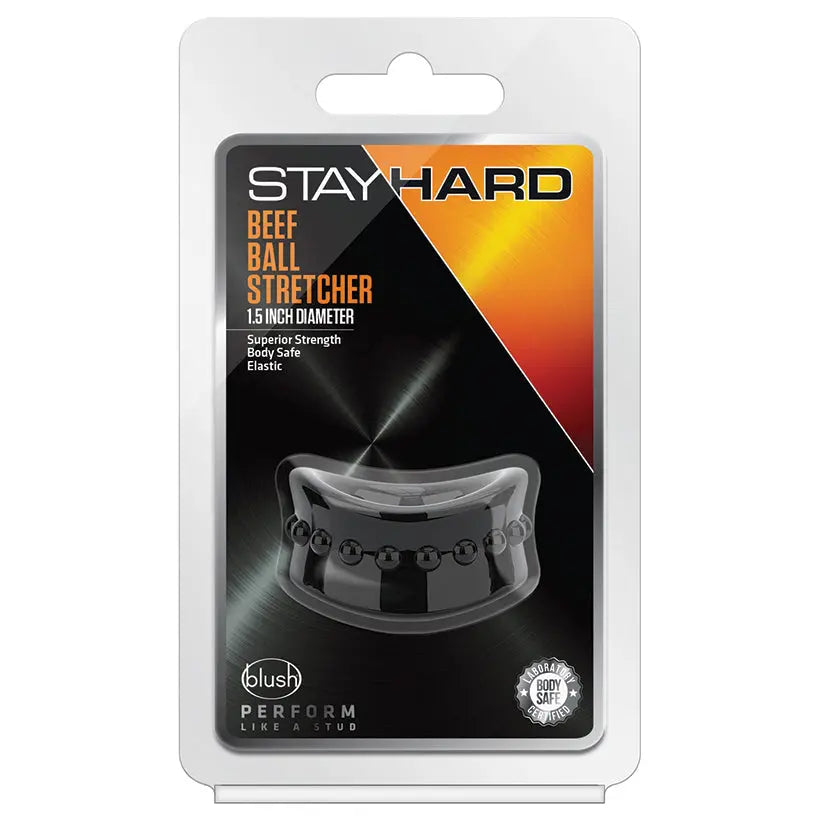 Stay Hard Beef Ball Stretcher 1.5" Diameter-Black My Store