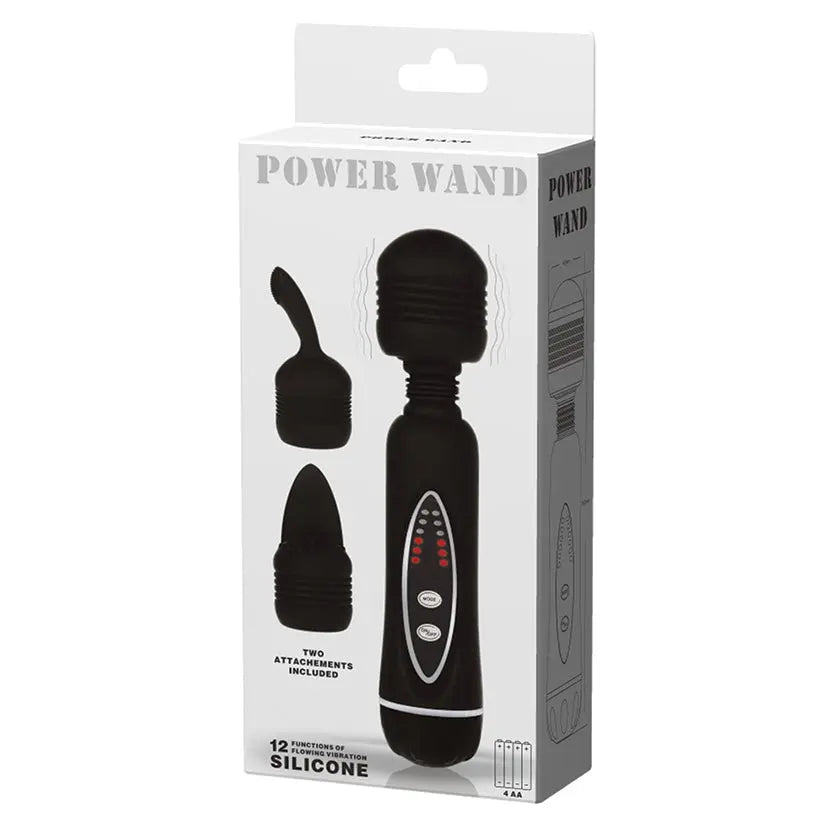 Pretty Love Power Wand with Attachments-Black My Store