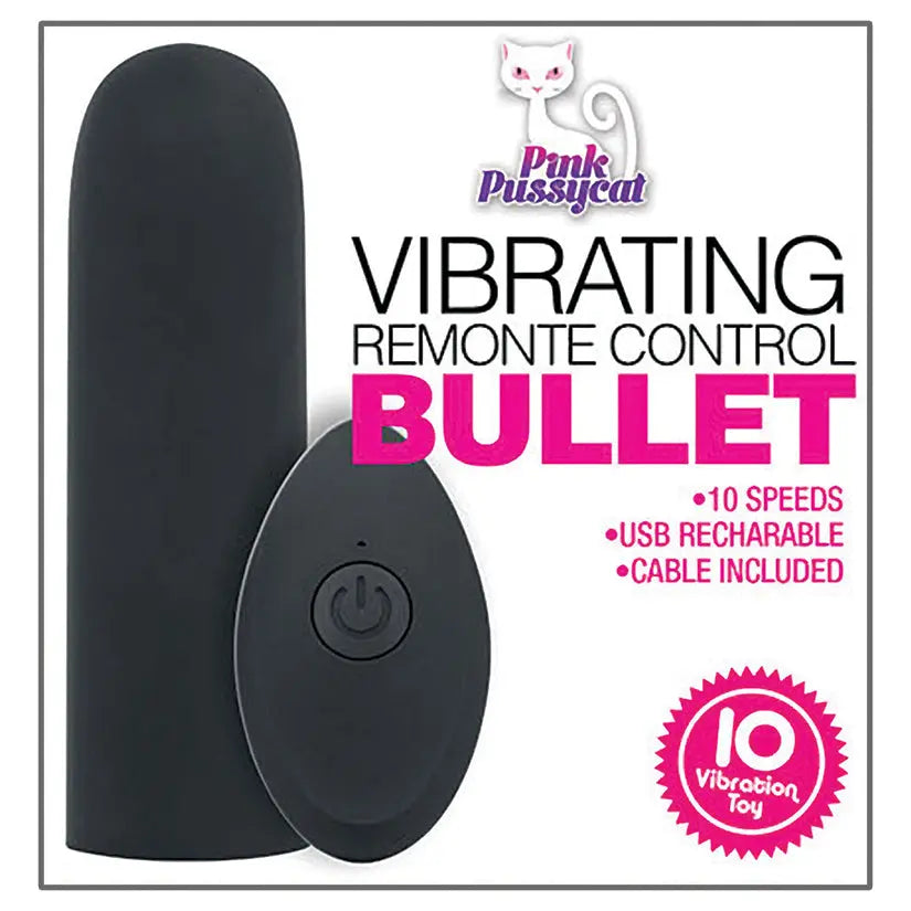Pink Pussycat Vibrating Remote Control Bullet My Store