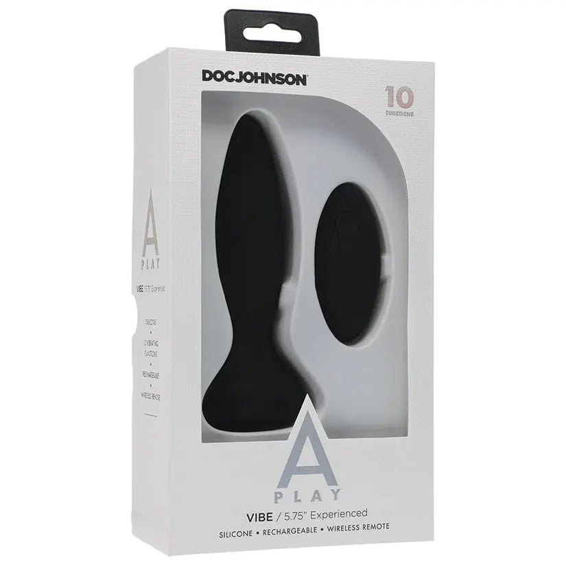 A-Play Vibe Experienced Rechargeable Plug-Black My Store