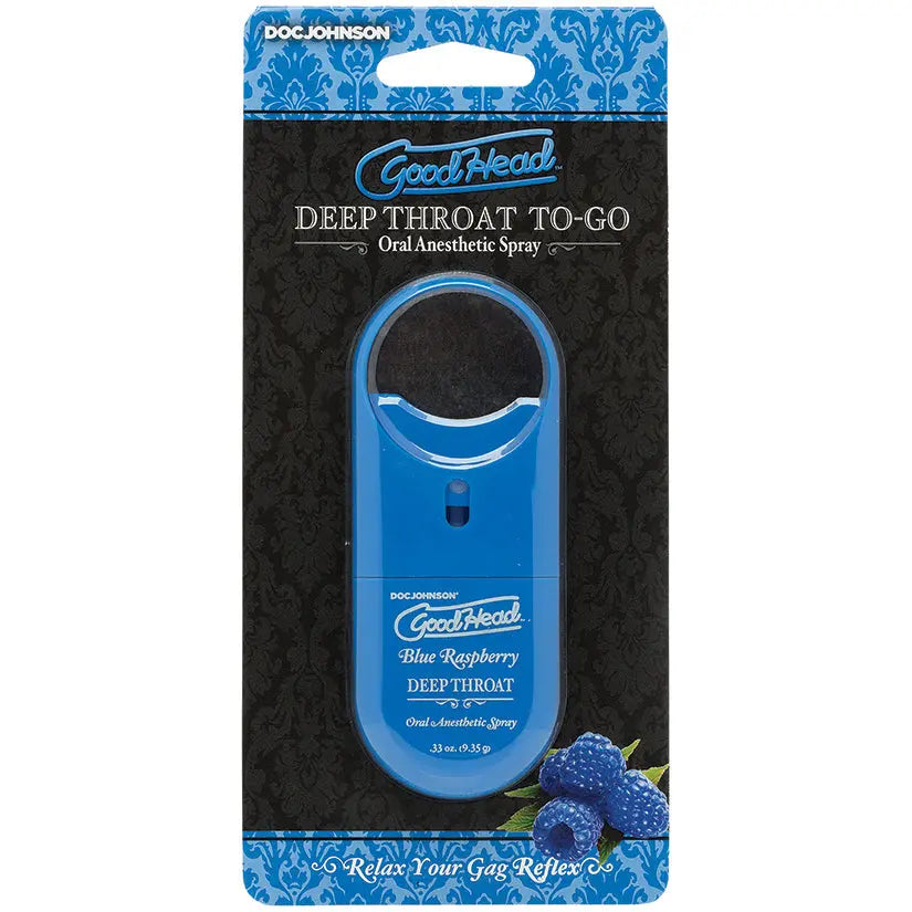 GoodHead Deep Throat Spray To-Go-Blue Raspberry 0.33oz My Store