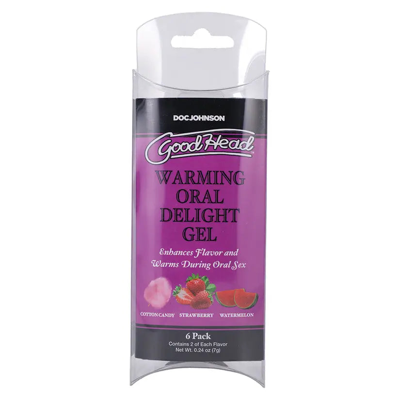 GoodHead Warming Oral Delight Gel Pack of 6 0.24oz My Store