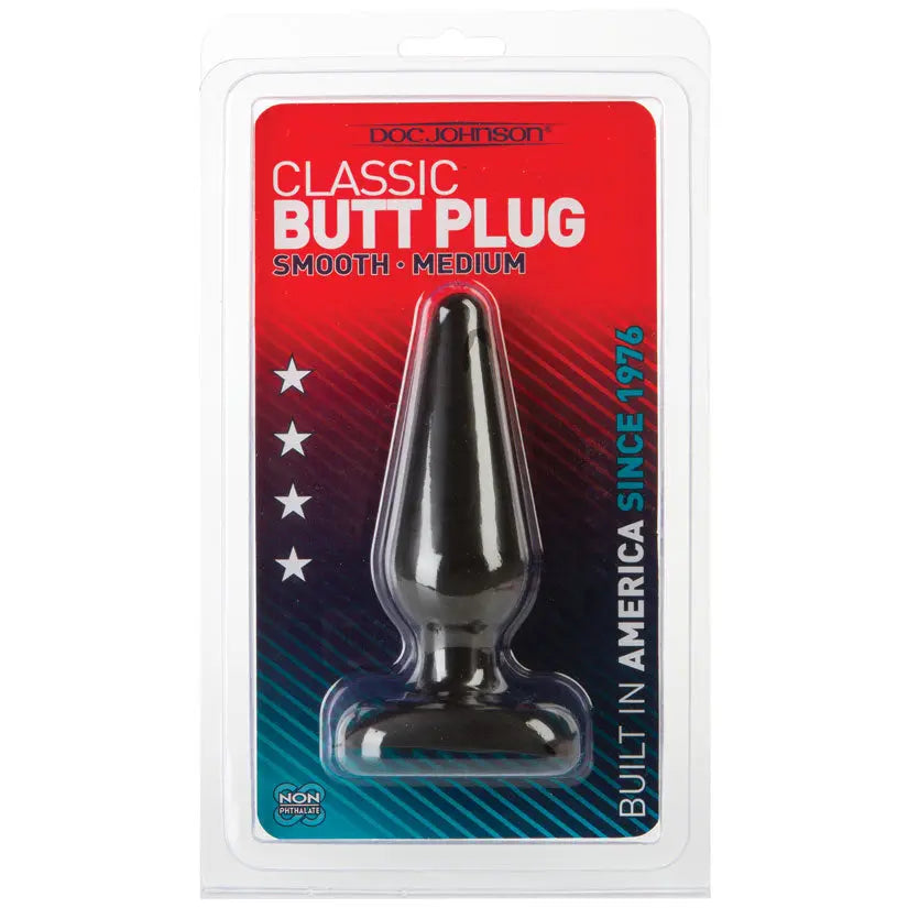 Classic Butt Plug Medium-Black My Store