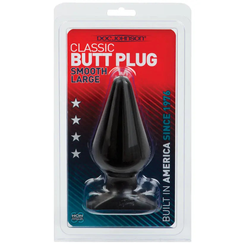 Classic Butt Plug Large-Black My Store