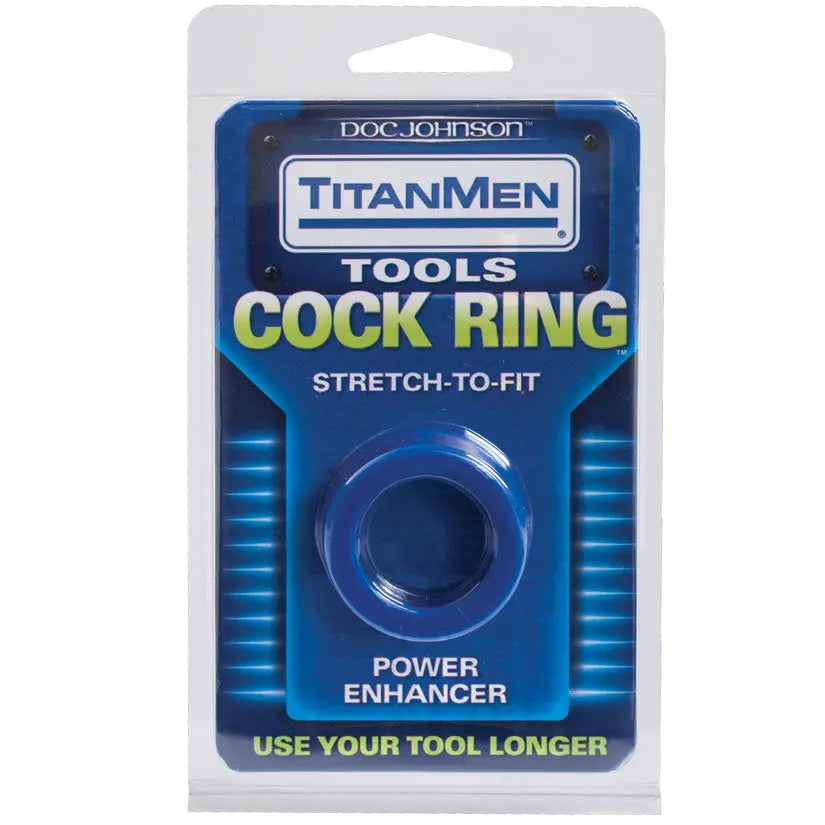 TitanMen Cock Ring Stretch To Fit-Blue My Store