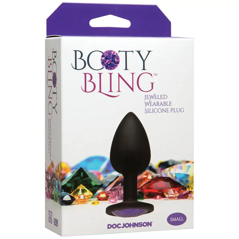 Booty Bling Silicone Plug Small-Purple My Store