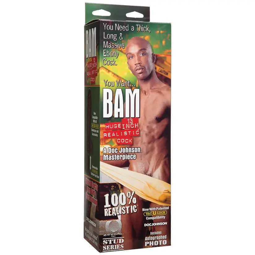 Bam Realistic Dong-Ebony 13 My Store