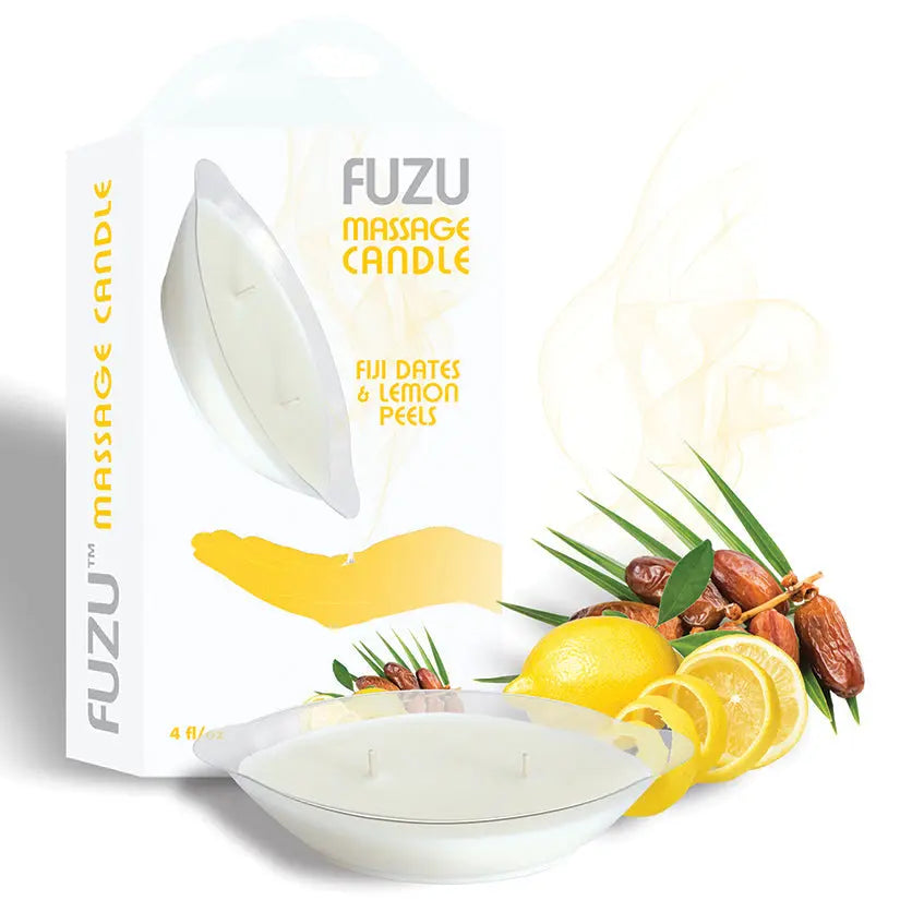 Fuzu Massage Candle-Fiji Dates & lemon Peels My Store