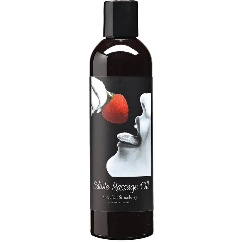 Earthly Body Edible Massage Oil-Succulent Strawberry 8oz My Store
