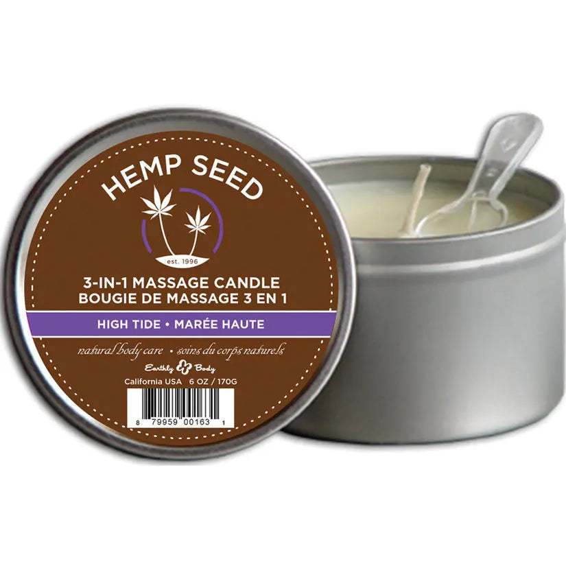 Earthly Body 3-in-1 Massage Candle-High Tide 6oz My Store