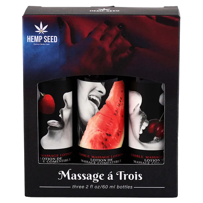 Earthly Body Massage A Trois Edible Gift Set Box My Store
