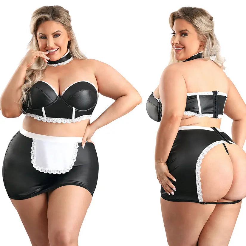 Fantasy Lingerie Play 5 Star Service Maid -Black 1x/2x My Store