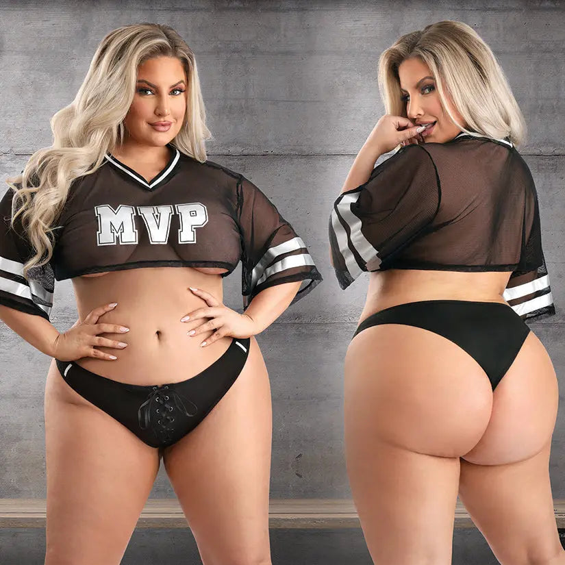Fantasy Lingerie Real MVP Football Player-Black 1X/2X-Boxed My Store