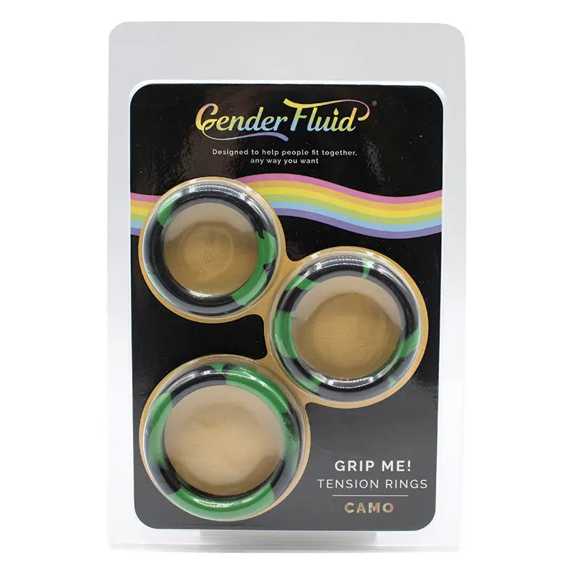 Gender Fluid Grip Me Tension Ring Set-Camo My Store