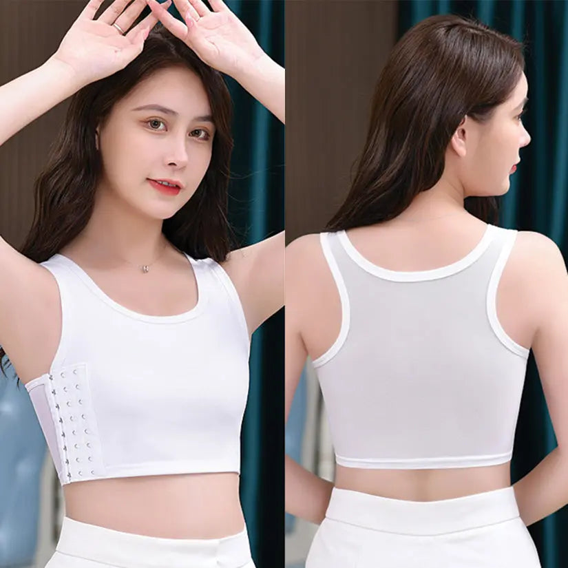 Gender Fluid Chest Compression Binder-White 2XL-Boxed My Store