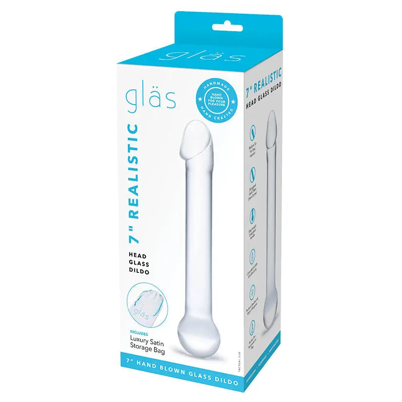 Glas 7" Realistic Head Glass Dildo My Store