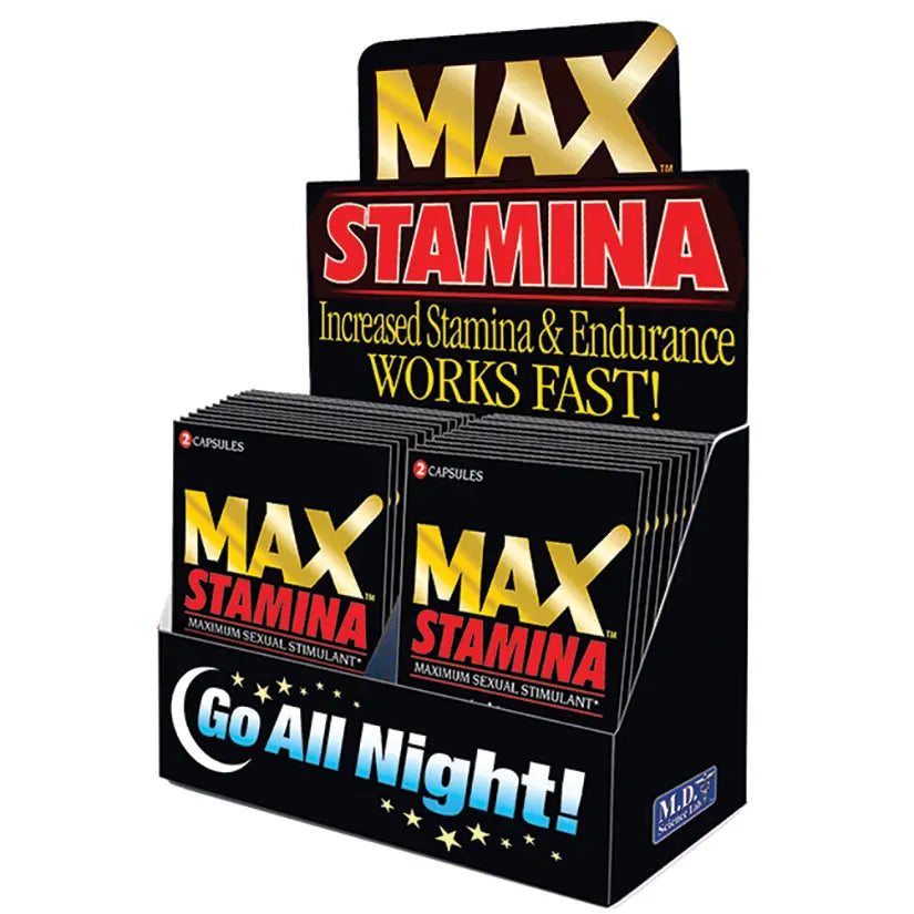 MAX Stamina-2 Pill Pack Display of 24 My Store