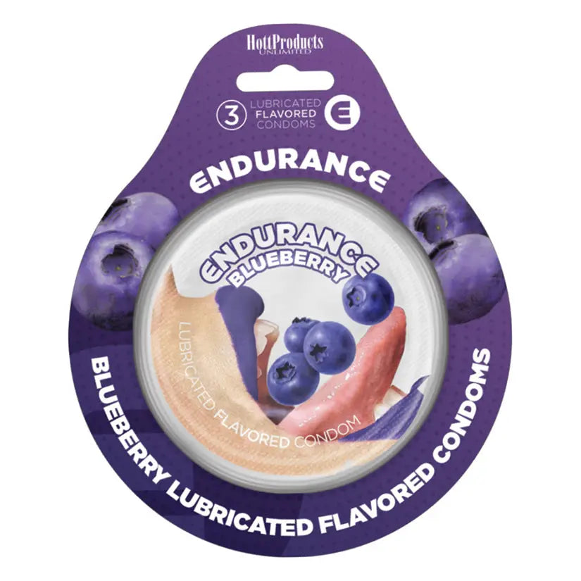 Endurance Condoms-Blueberry 3pk My Store