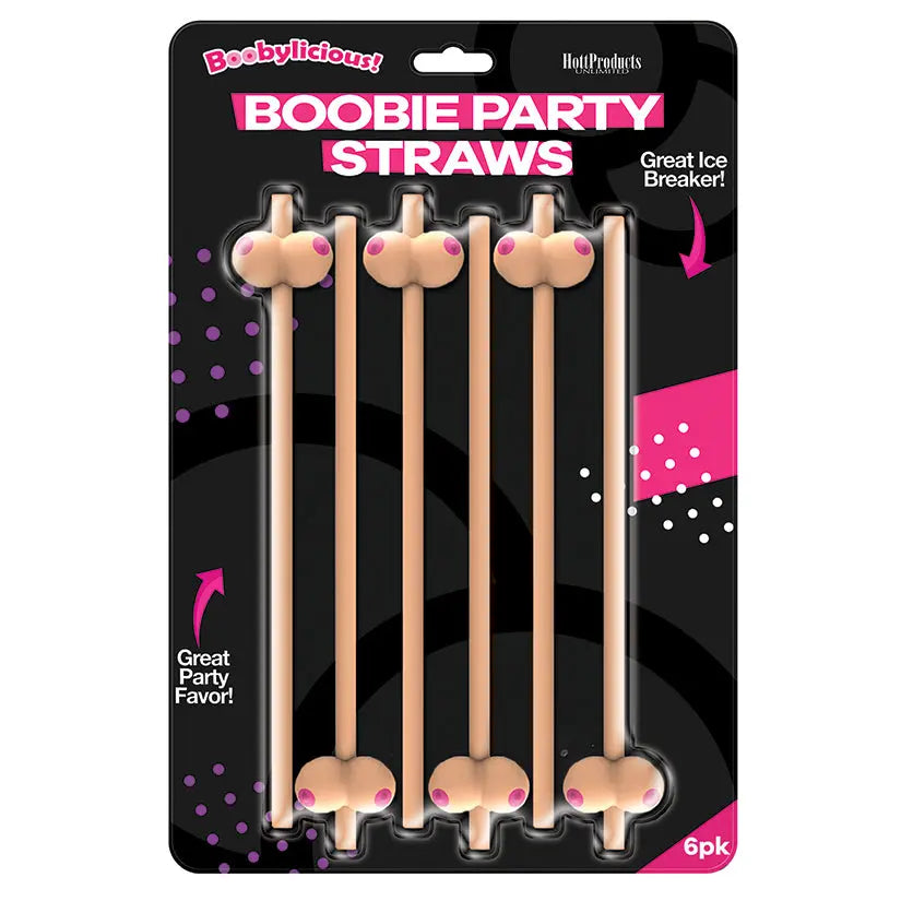 Boobie Straws-Vanilla Color Pack of 6 My Store