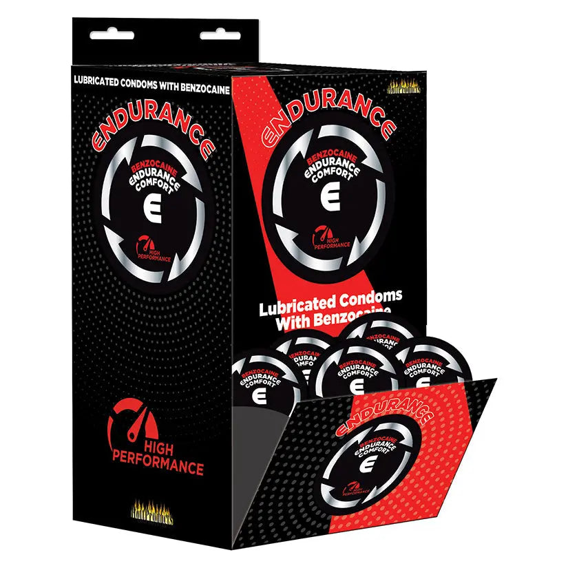 Endurance Comfort Benzocaine Condoms Display of 144pcs My Store