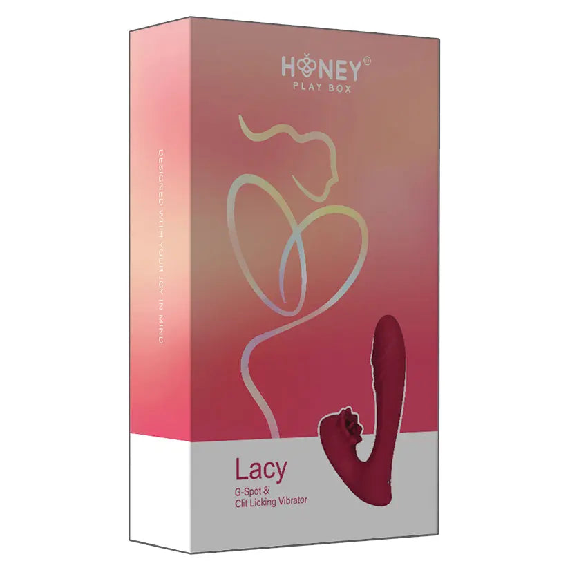 Honey Play Box Lacy G Spot Vibrator with Tongue Licker My Store
