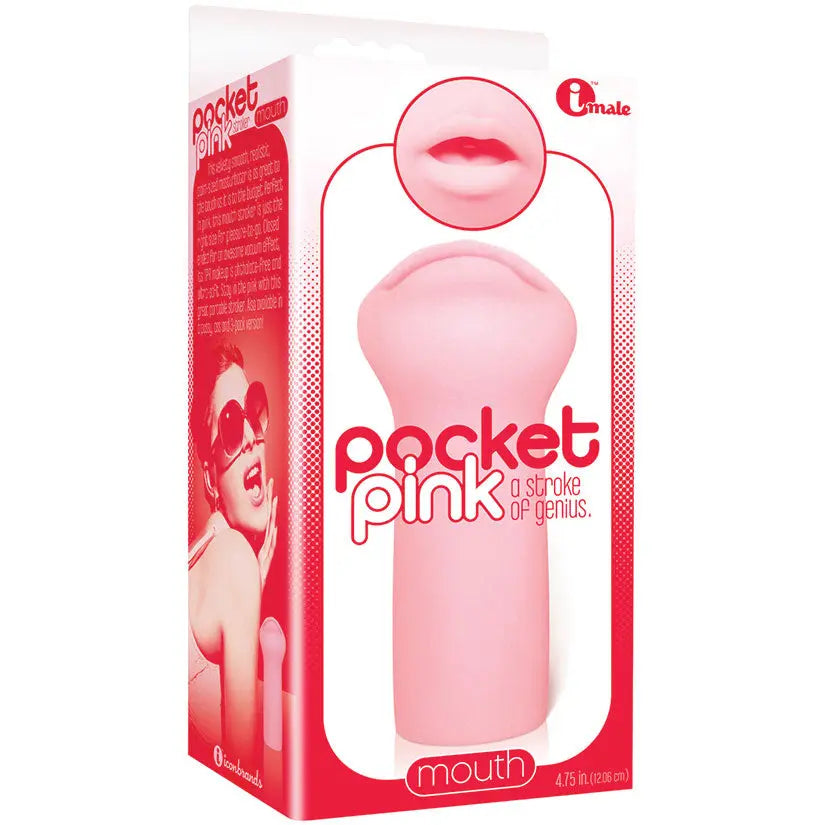The 9's Pocket Pink Mini Masturbator-Mouth My Store