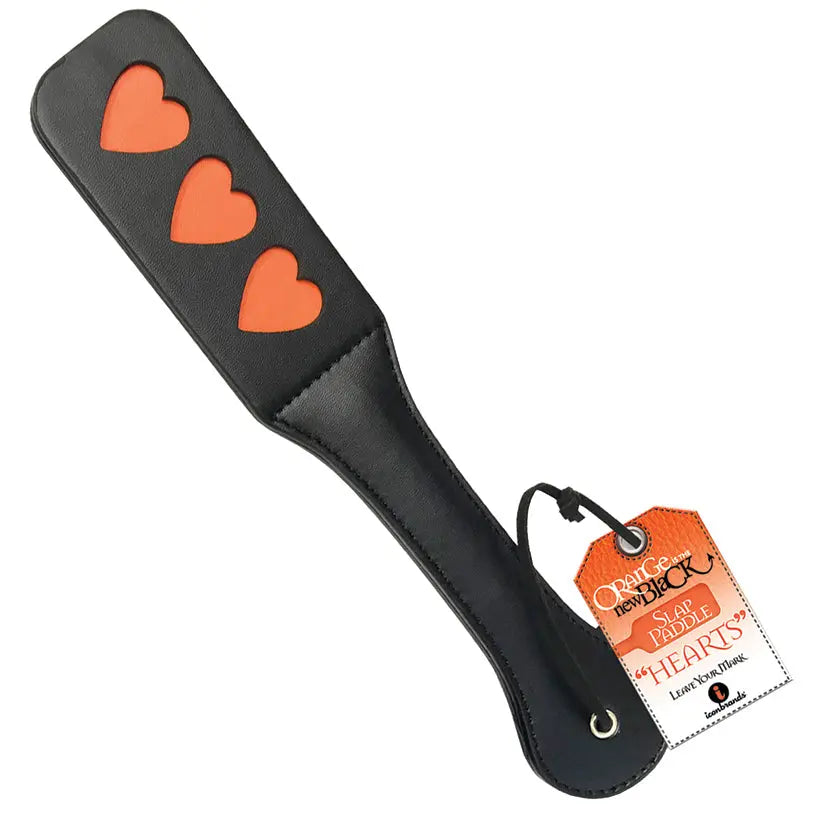 The 9's Orange Is The New Black Slap Paddle Hearts My Store