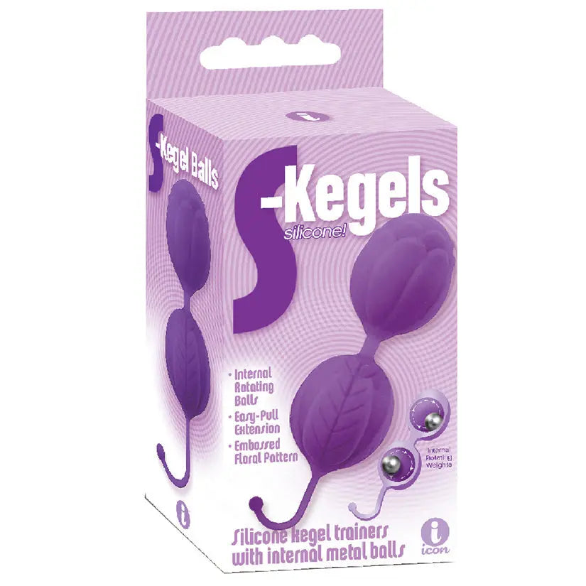 The 9's S Kegels Silicone Kegel Balls-Purple My Store