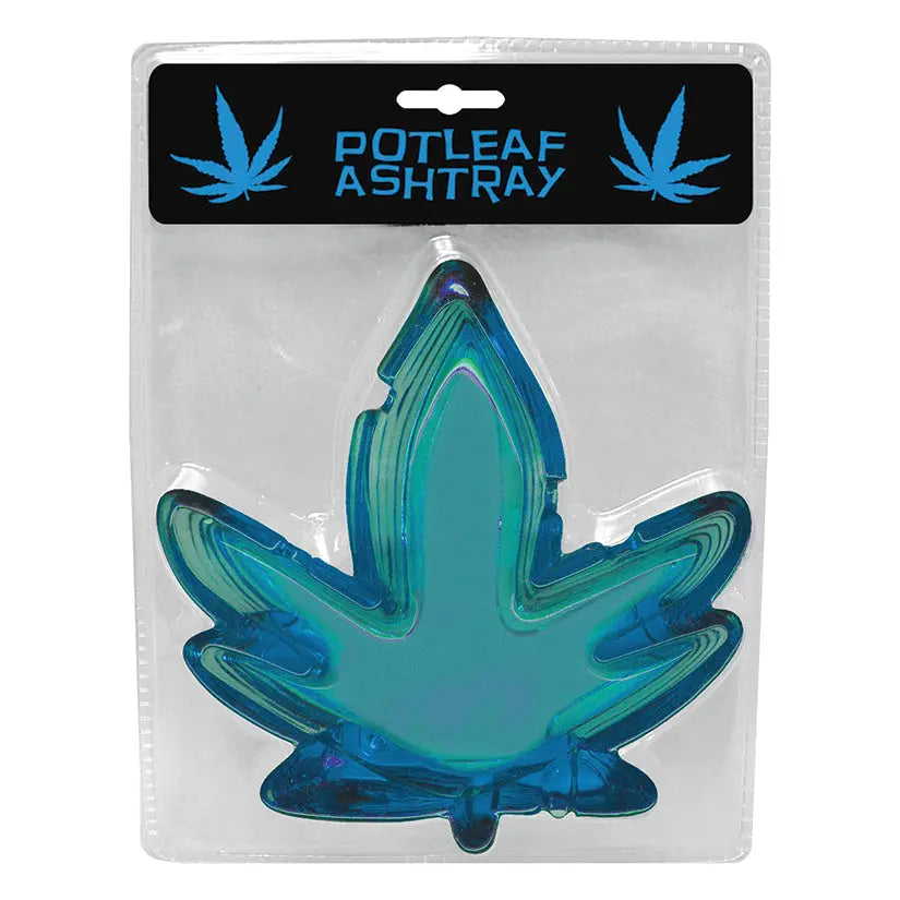 Pot Leaf Ashtray-Blue My Store