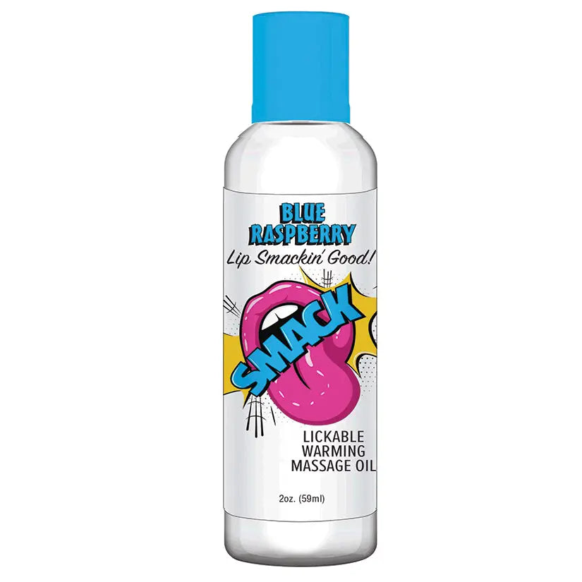 Smack Warming Massage Oil-Blue Raspberry 2oz My Store