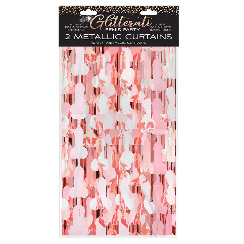 Glitterati Penis Foil Curtain My Store