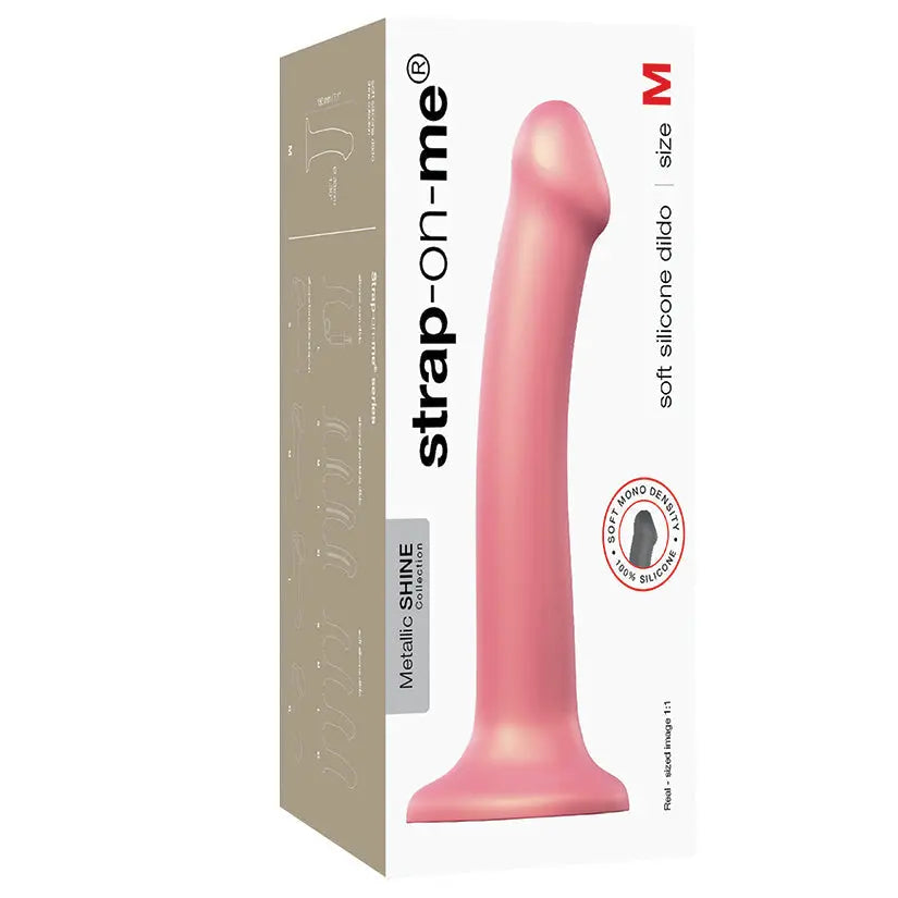 Strap On Me Mono Density Dildo Metallic-Vieux Rose My Store