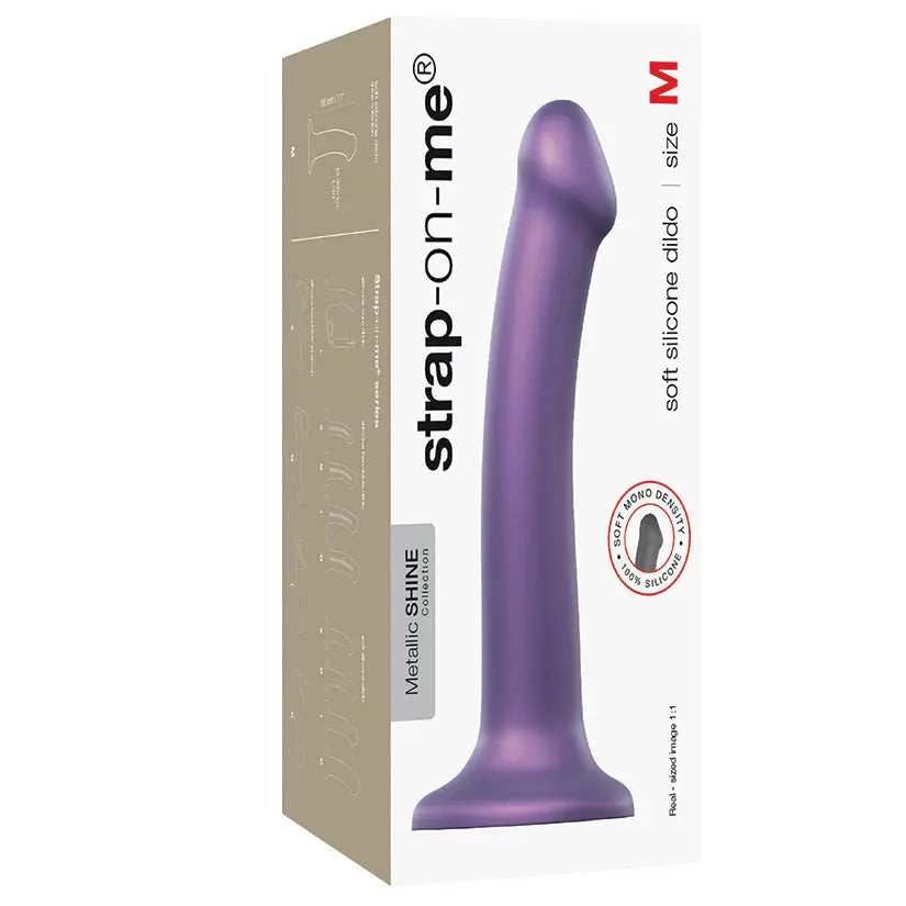 Strap On Me Mono Density Dildo Metallic-Purple My Store
