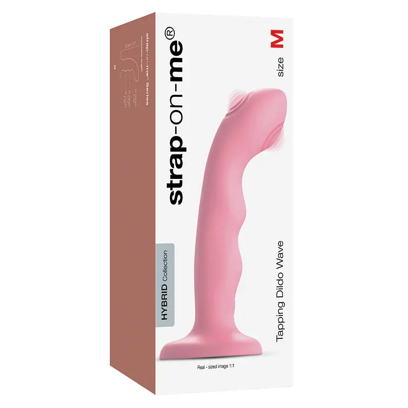 Strap On Me Tapping Dildo Wave-Coral Pink My Store