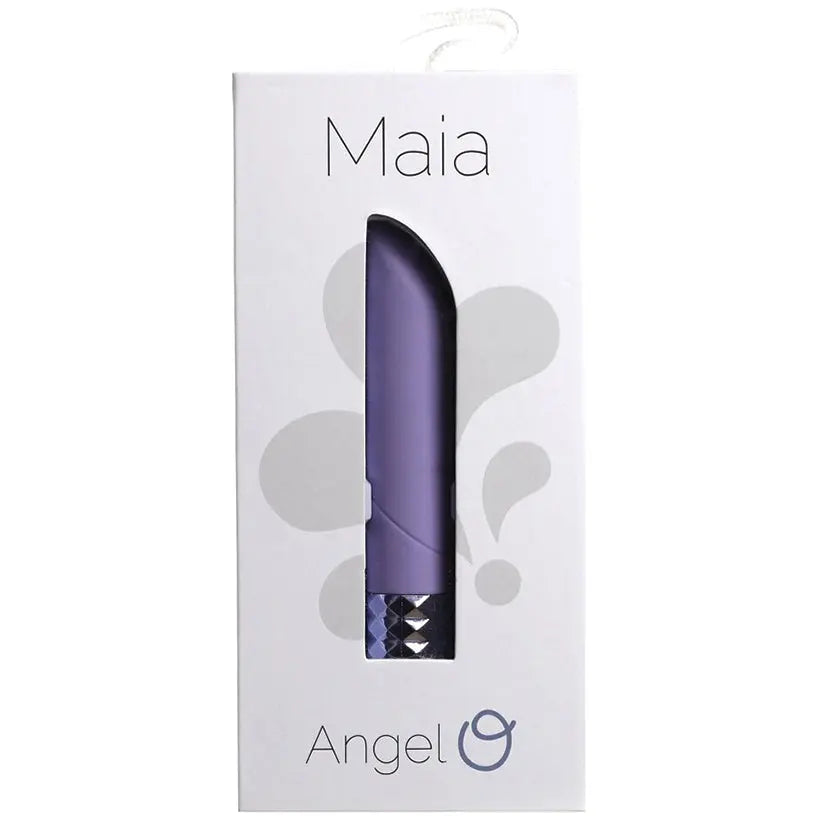 Maia Angel Rechargeable Crystal Gems Bullet-Purple My Store