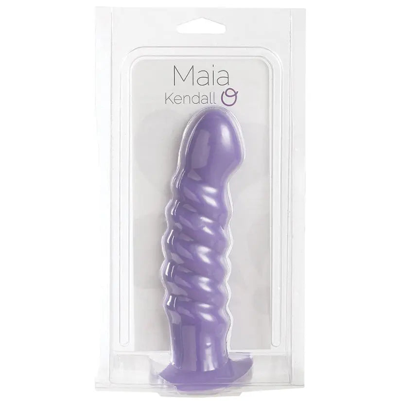 Maia Kendall Silicone Swirl Dong-Neon Purple 8 My Store
