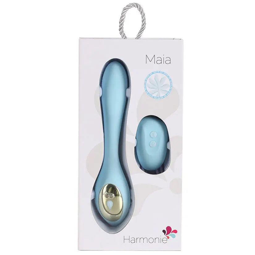 Maia Harmonie Remote Control Bendable Couples Vibrator-Blue 8.5" My Store