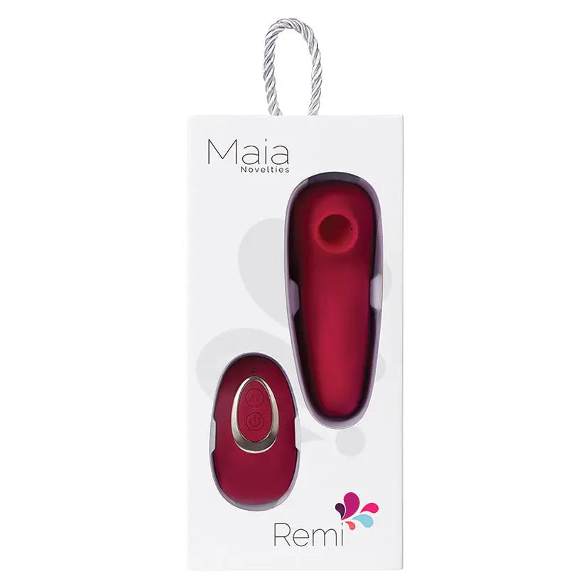 Maia Remi Remote Control Suction Vibe-Red My Store