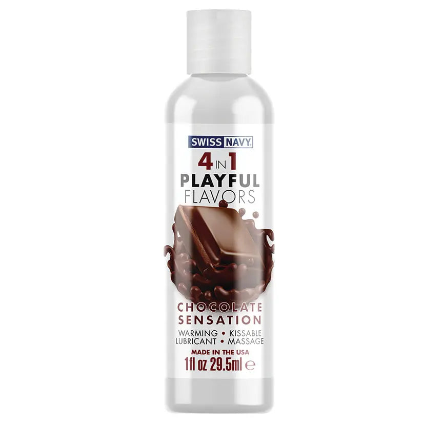 Swiss Navy 4 In 1 Playful Flavors-Chocolate Sensation 1oz My Store