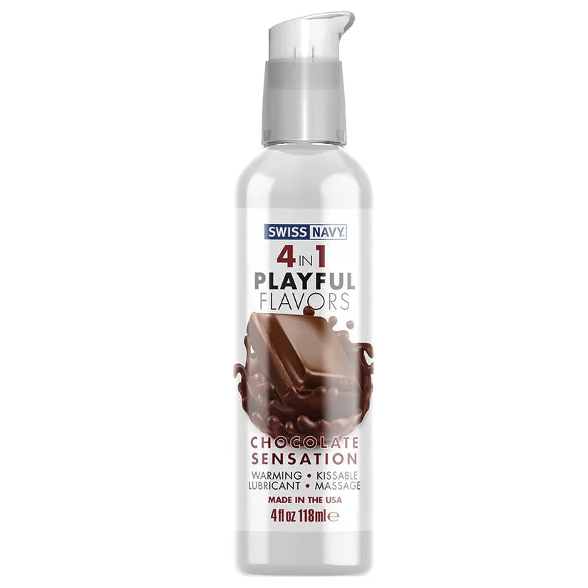 Swiss Navy 4 In 1 Playful Flavors-Chocolate Sensation 4oz My Store
